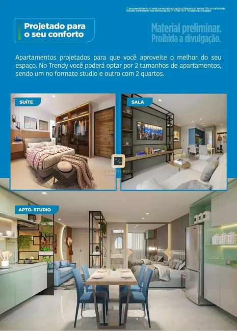 Apartamento com 1 quarto à venda, 34m2 em Parquelândia, Fortaleza - CE - imagem 5 Foto 5 de Apartamento com 1 quarto à venda, 34m2 em Parquelândia, Fortaleza - CE