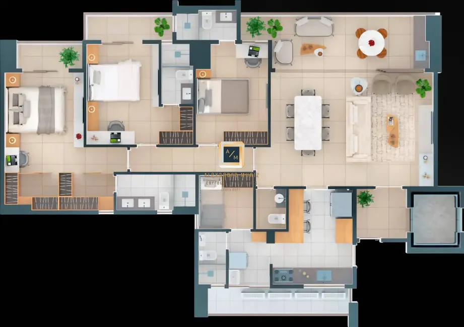 Foto 7 de Apartamento com 3 quartos à venda, 135m2 em Cocó, Fortaleza - CE