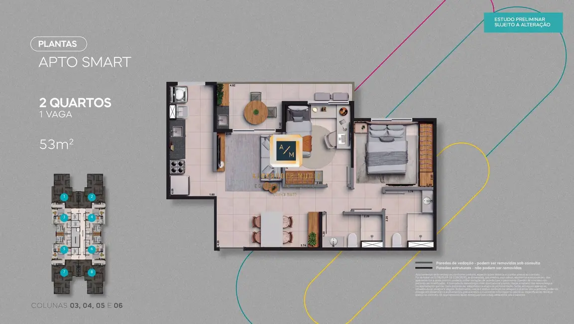 Apartamento com 2 quartos à venda, 53m2 em Praia do Futuro II, Fortaleza - CE - imagem 8 Foto 8 de Apartamento com 2 quartos à venda, 53m2 em Praia do Futuro II, Fortaleza - CE