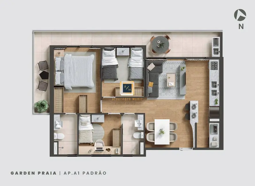 Apartamento com 2 quartos à venda, 70m2 em Meireles, Fortaleza - CE - imagem 9 Foto 9 de Apartamento com 2 quartos à venda, 70m2 em Meireles, Fortaleza - CE
