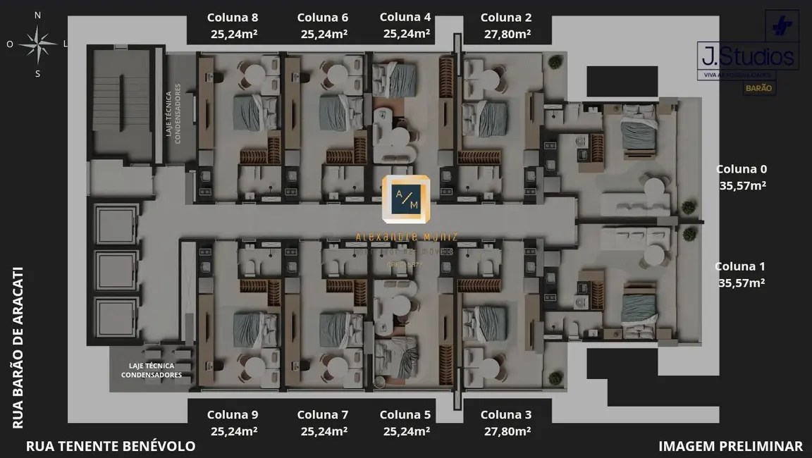 Apartamento com 1 quarto à venda, 36m2 em Meireles, Fortaleza - CE - imagem 6 Foto 6 de Apartamento com 1 quarto à venda, 36m2 em Meireles, Fortaleza - CE