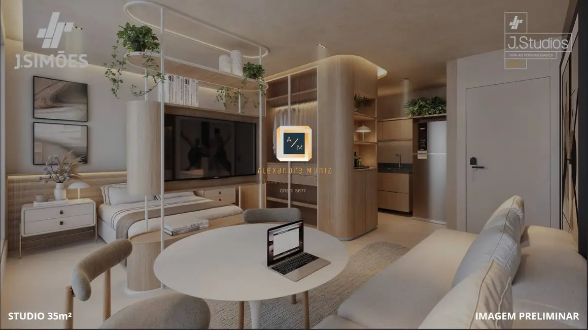 Apartamento com 1 quarto à venda, 36m2 em Meireles, Fortaleza - CE - imagem 3 Foto 3 de Apartamento com 1 quarto à venda, 36m2 em Meireles, Fortaleza - CE