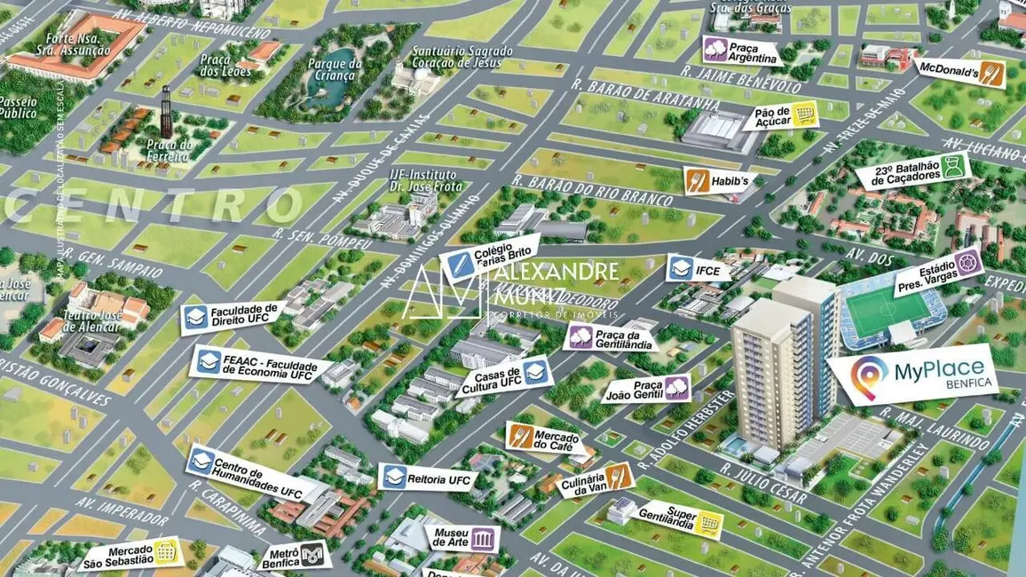 Foto 2 de Apartamento com 2 quartos à venda, 37m2 em Benfica, Fortaleza - CE