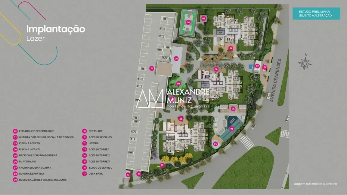 Apartamento com 3 quartos à venda, 68m2 em Presidente Kennedy, Fortaleza - CE - imagem 4 Foto 4 de Apartamento com 3 quartos à venda, 68m2 em Presidente Kennedy, Fortaleza - CE