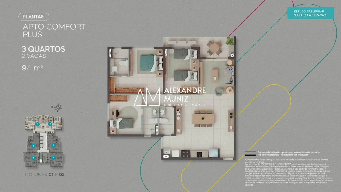 Apartamento com 3 quartos à venda, 68m2 em Presidente Kennedy, Fortaleza - CE - imagem 8 Foto 8 de Apartamento com 3 quartos à venda, 68m2 em Presidente Kennedy, Fortaleza - CE