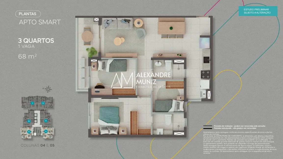 Apartamento com 3 quartos à venda, 68m2 em Presidente Kennedy, Fortaleza - CE - imagem 9 Foto 9 de Apartamento com 3 quartos à venda, 68m2 em Presidente Kennedy, Fortaleza - CE