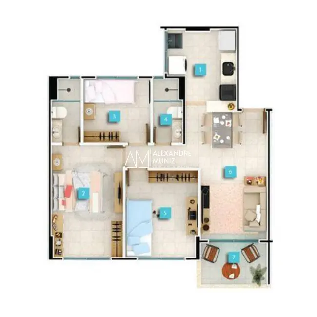 Foto 9 de Apartamento com 3 quartos à venda, 58m2 em Passaré, Fortaleza - CE