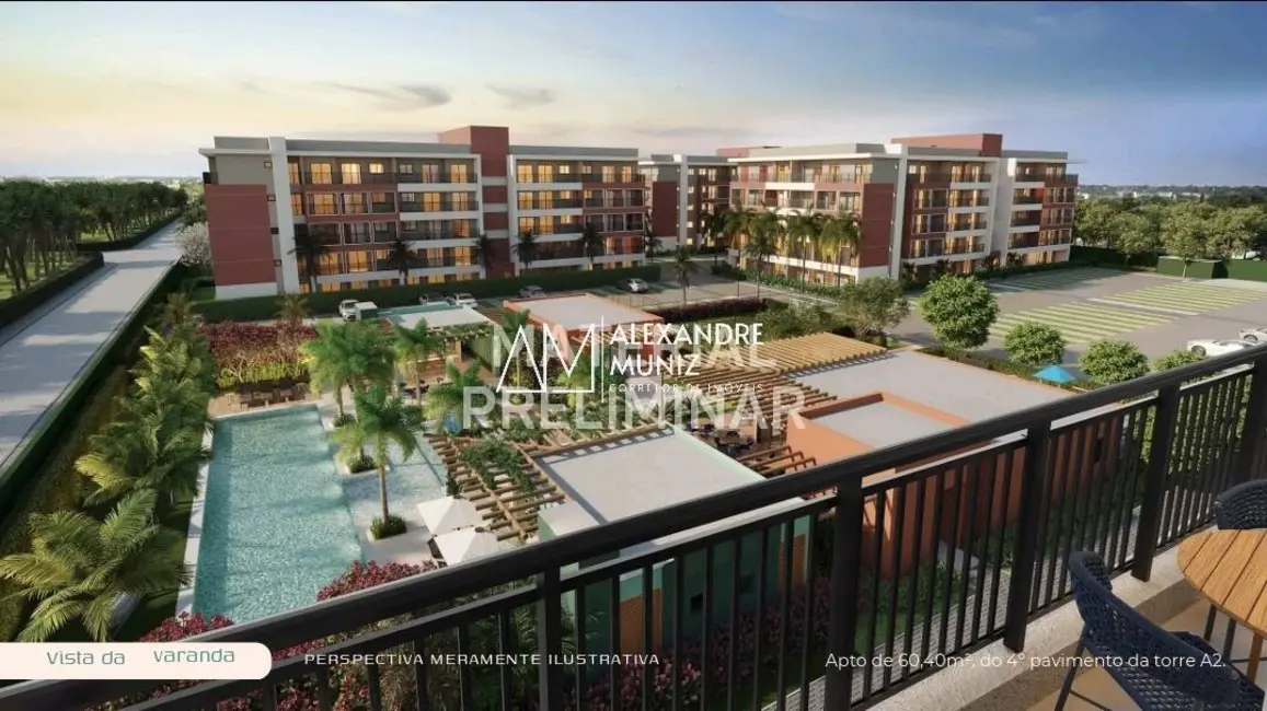 Foto 1 de Apartamento com 2 quartos à venda, 60m2 em Aquiraz - CE