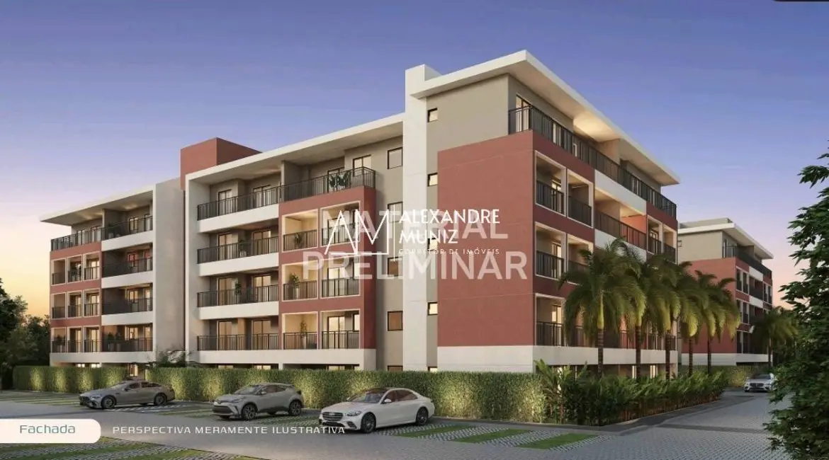 Foto 2 de Apartamento com 2 quartos à venda, 60m2 em Aquiraz - CE