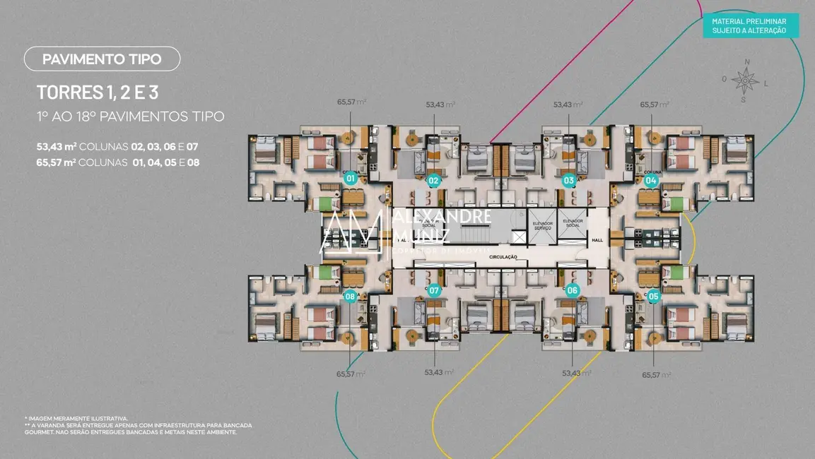 Apartamento com 2 quartos à venda, 53m2 em Presidente Kennedy, Fortaleza - CE - imagem 6 Foto 6 de Apartamento com 2 quartos à venda, 53m2 em Presidente Kennedy, Fortaleza - CE