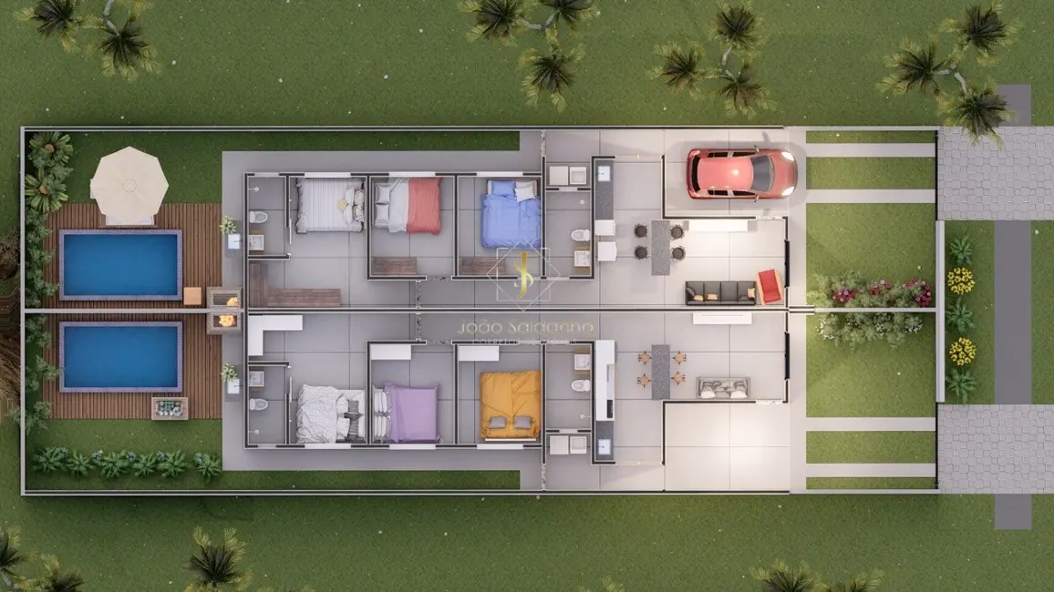 Foto 2 de Casa com 3 quartos à venda, 91m2 em Guaratuba - PR