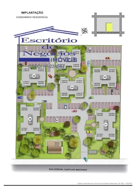 Foto 2 de Apartamento com 3 quartos à venda, 63m2 em Aberta dos Morros, Porto Alegre - RS