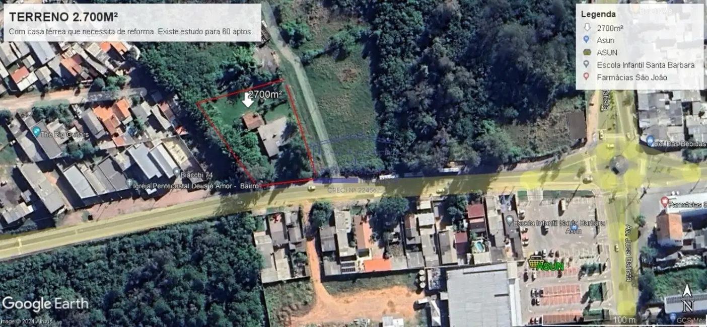 Foto 1 de Terreno / Lote à venda, 2700m2 em Ponta Grossa, Porto Alegre - RS