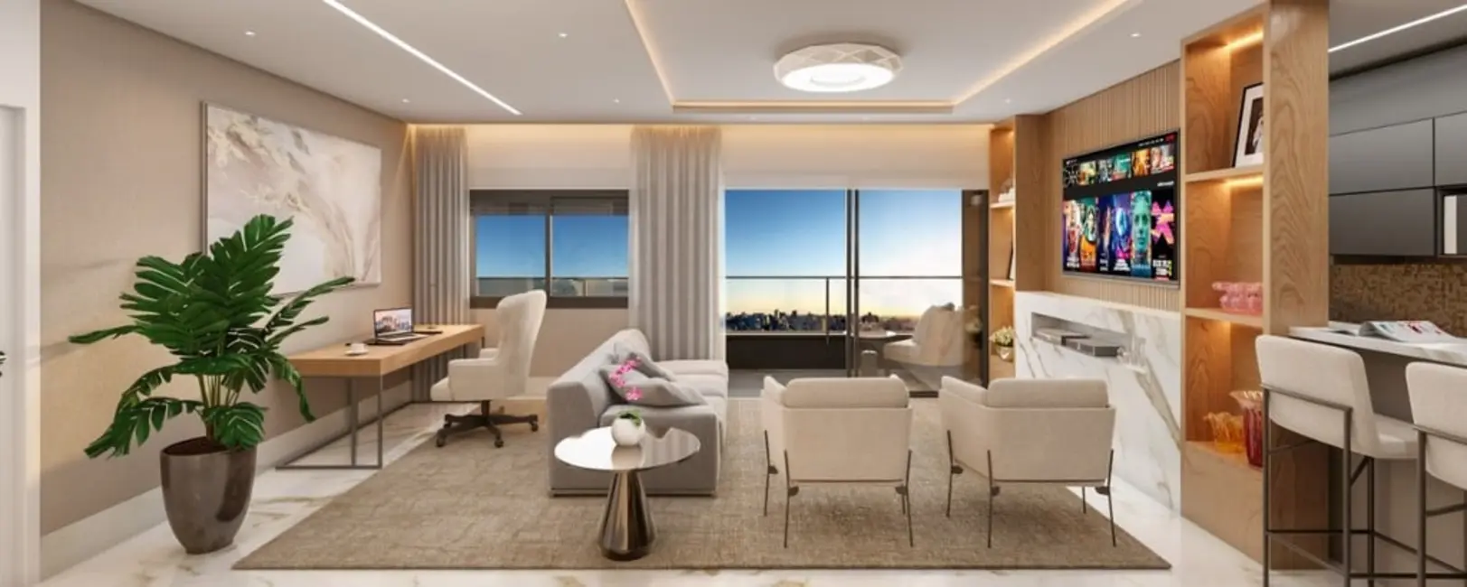 Apartamento com 3 quartos à venda, 129m2 em Auxiliadora, Porto Alegre - RS - imagem 4 Foto 4 de Apartamento com 3 quartos à venda, 129m2 em Auxiliadora, Porto Alegre - RS