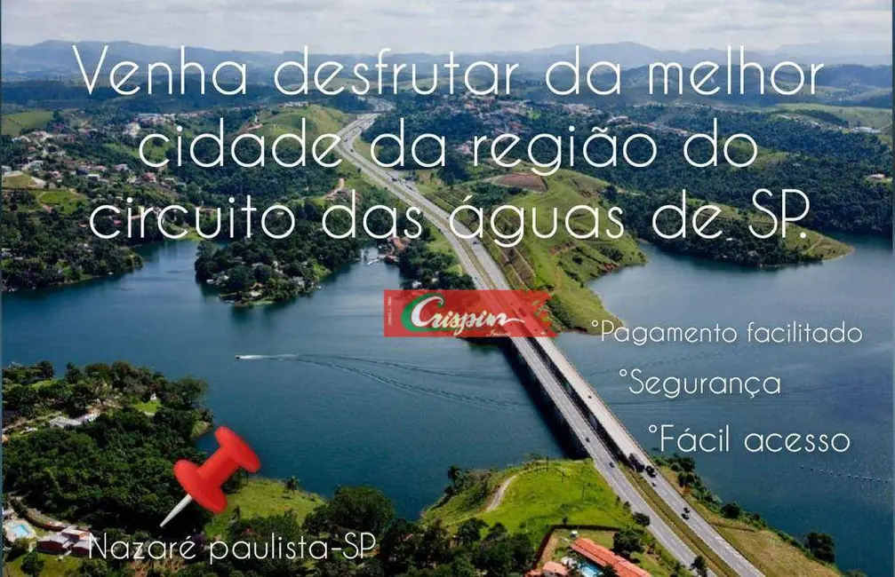 Foto 1 de Terreno / Lote à venda, 600m2 em Nazare Paulista - SP