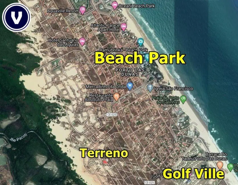 Foto 2 de Terreno / Lote à venda, 1191m2 em Aquiraz - CE