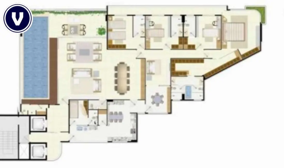 Foto 3 de Apartamento com 4 quartos à venda, 371m2 em Mucuripe, Fortaleza - CE