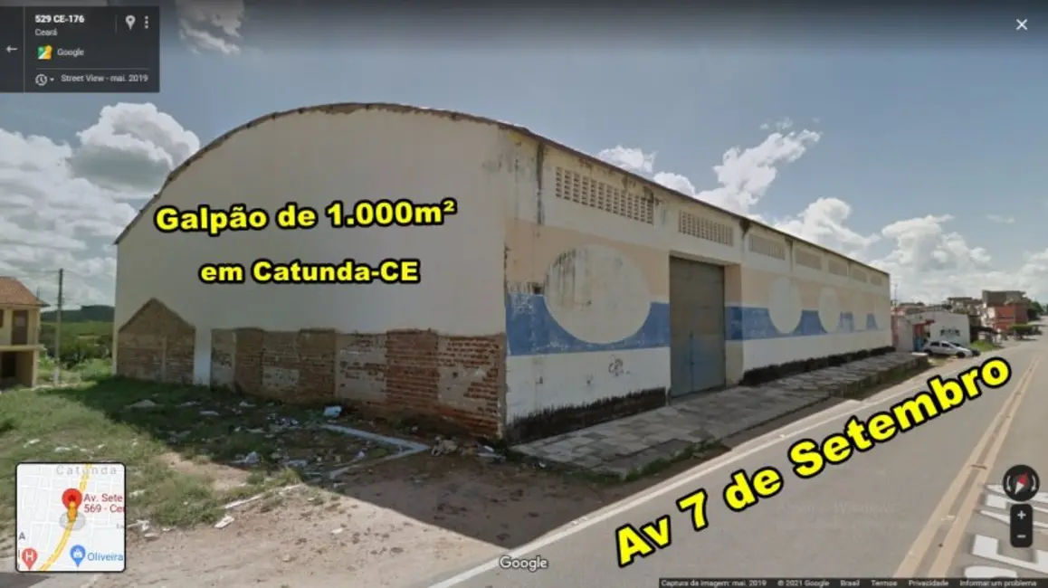 Foto 1 de Armazém / Galpão à venda, 1000m2 em Centro, Catunda - CE