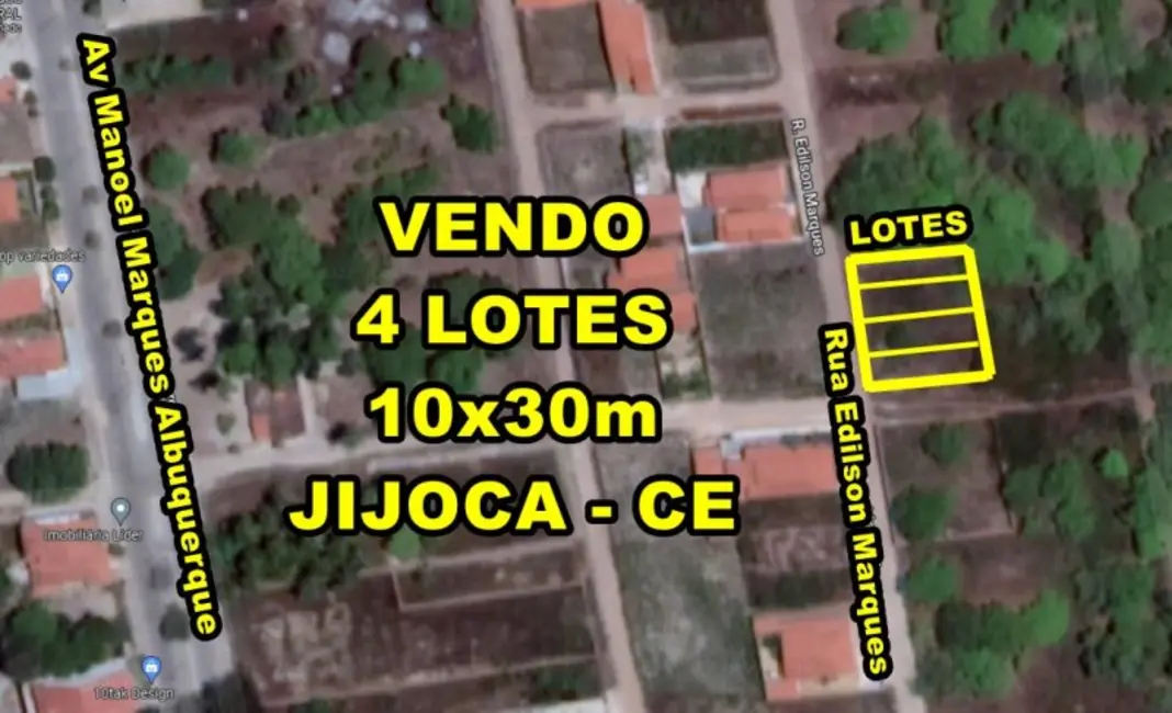 Foto 1 de Terreno / Lote à venda, 300m2 em Centro, Jijoca De Jericoacoara - CE