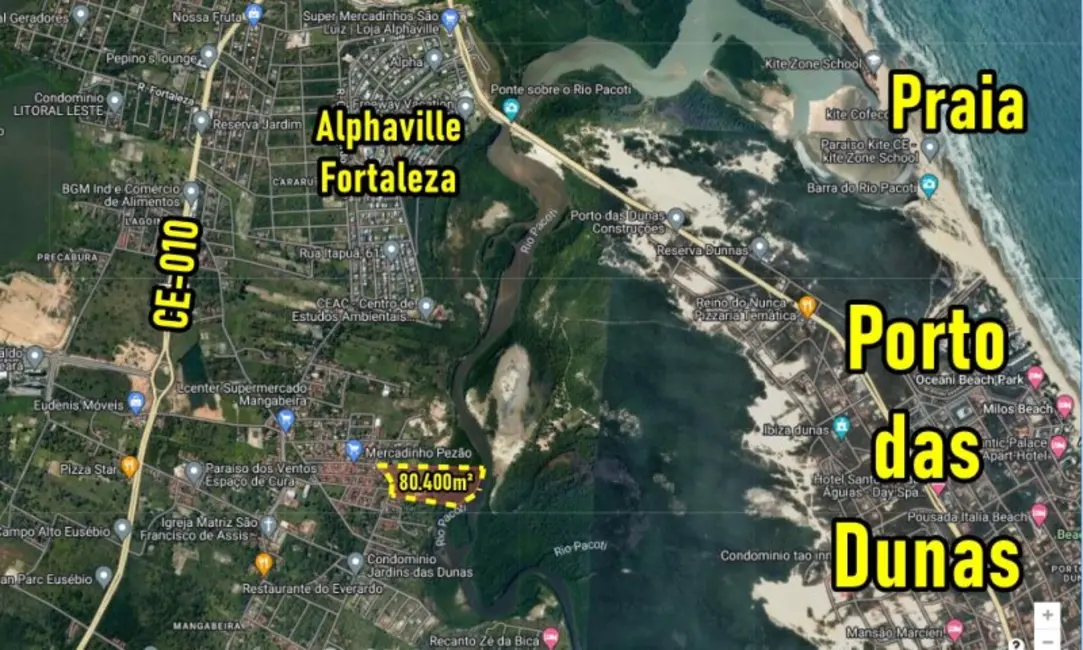 Terreno / Lote à venda, 80400m2 em Eusebio - CE - imagem 3 Foto 3 de Terreno / Lote à venda, 80400m2 em Eusebio - CE