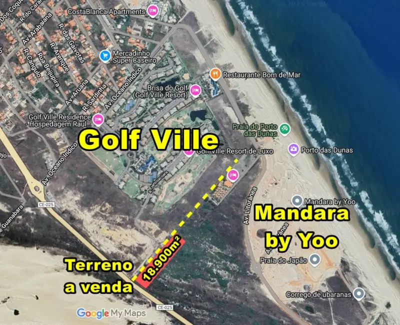Foto 1 de Terreno / Lote à venda, 5000m2 em Aquiraz - CE