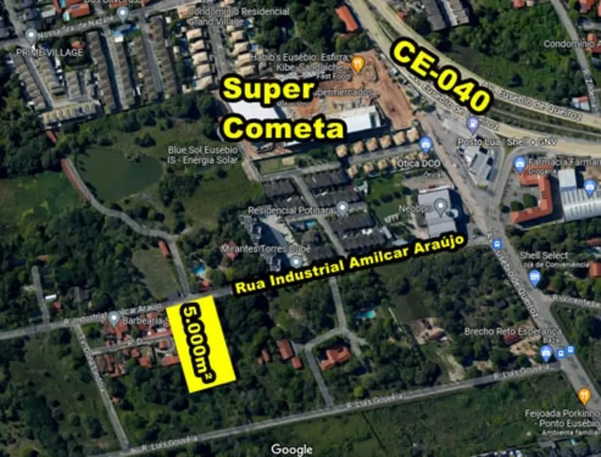 Foto 2 de Terreno / Lote à venda, 5000m2 em Eusebio - CE