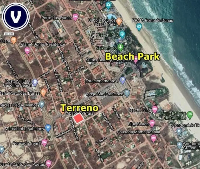 Foto 2 de Terreno / Lote à venda, 3600m2 em Aquiraz - CE