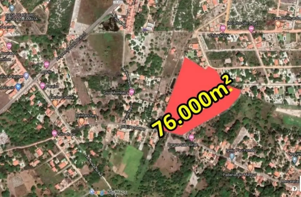Foto 2 de Terreno / Lote à venda, 5000m2 em Aquiraz - CE