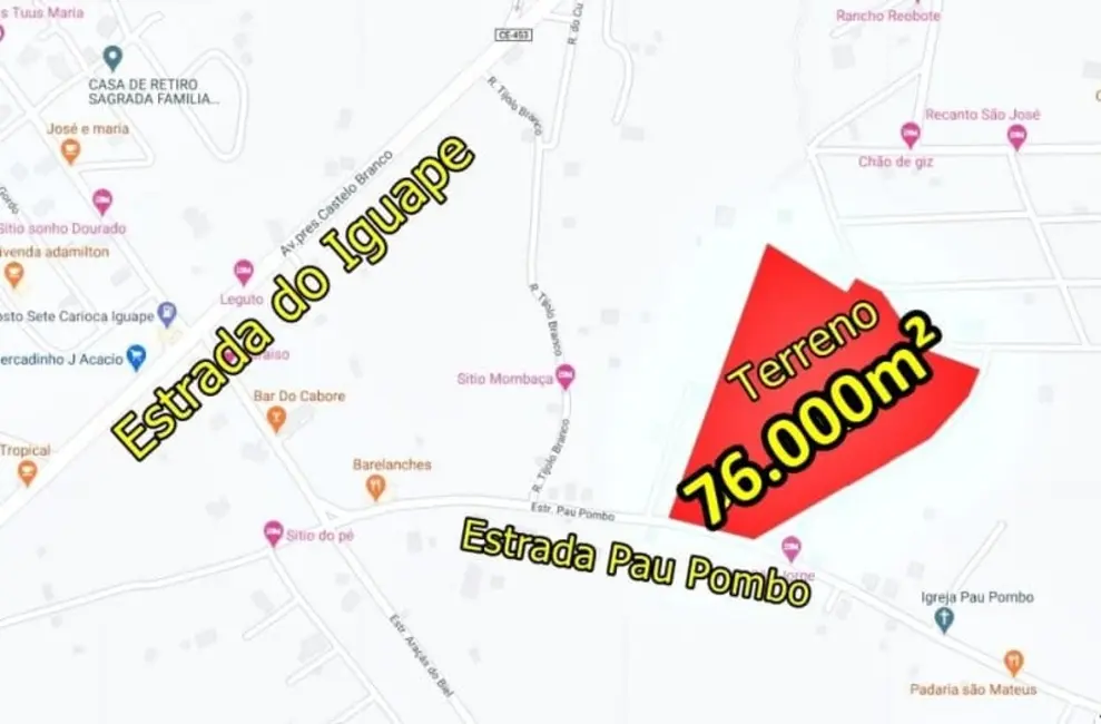 Foto 3 de Terreno / Lote à venda, 5000m2 em Aquiraz - CE