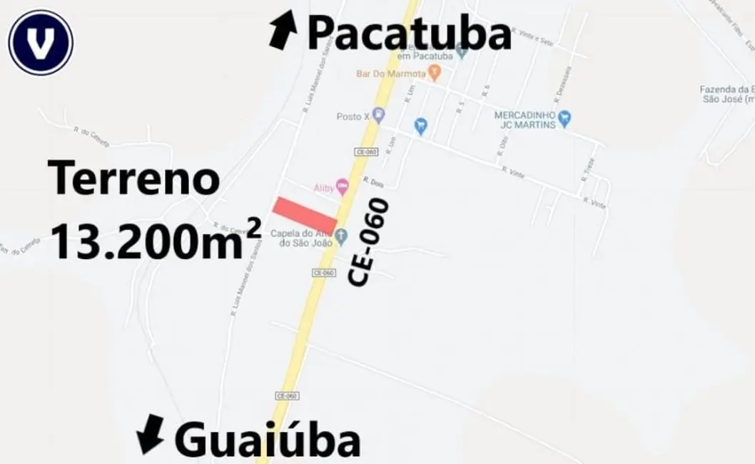 Terreno / Lote à venda, 5000m2 em Alto São João, Pacatuba - CE - imagem 2 Foto 2 de Terreno / Lote à venda, 5000m2 em Alto São João, Pacatuba - CE
