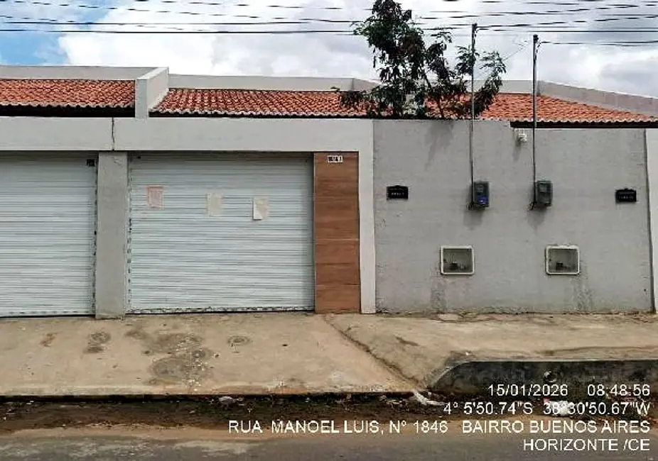 Foto 1 de Casa com 2 quartos à venda, 77m2 em Buenos Aires, Horizonte - CE