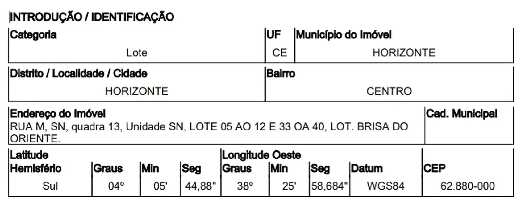 Foto 2 de Terreno / Lote à venda, 4032m2 em Horizonte - CE