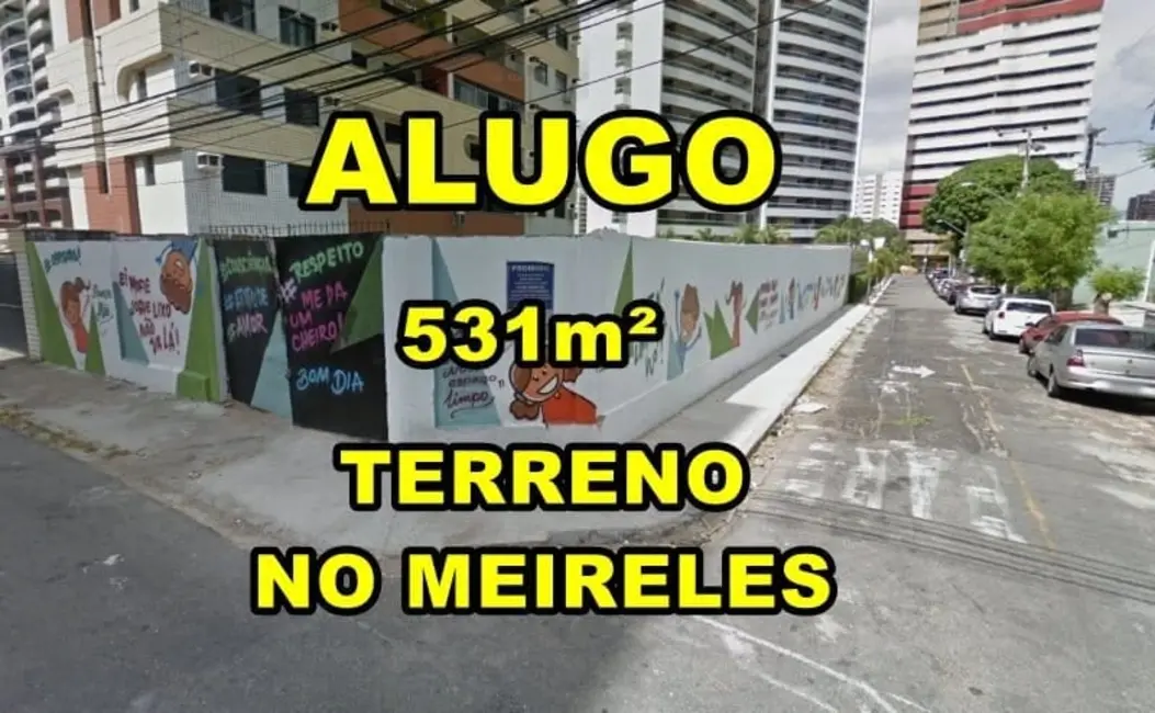 Foto 1 de Terreno / Lote para alugar, 531m2 em Meireles, Fortaleza - CE