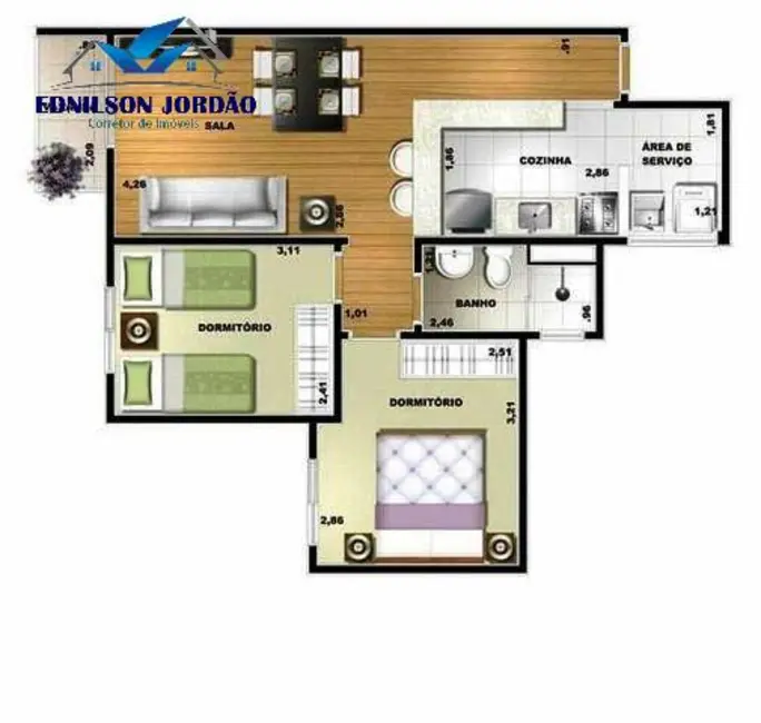Apartamento com 2 quartos à venda, 52m2 em Vila Homero Thon, Santo Andre - SP - imagem 9 Foto 9 de Apartamento com 2 quartos à venda, 52m2 em Vila Homero Thon, Santo Andre - SP