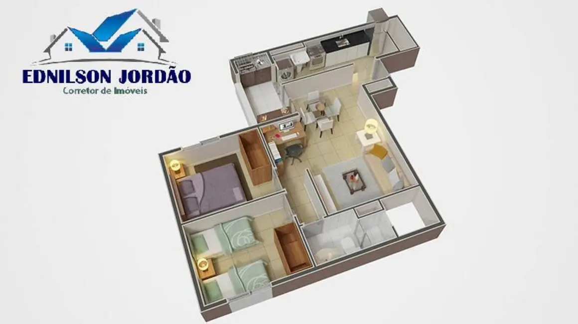 Foto 2 de Apartamento com 2 quartos à venda, 51m2 em Casa Branca, Santo Andre - SP