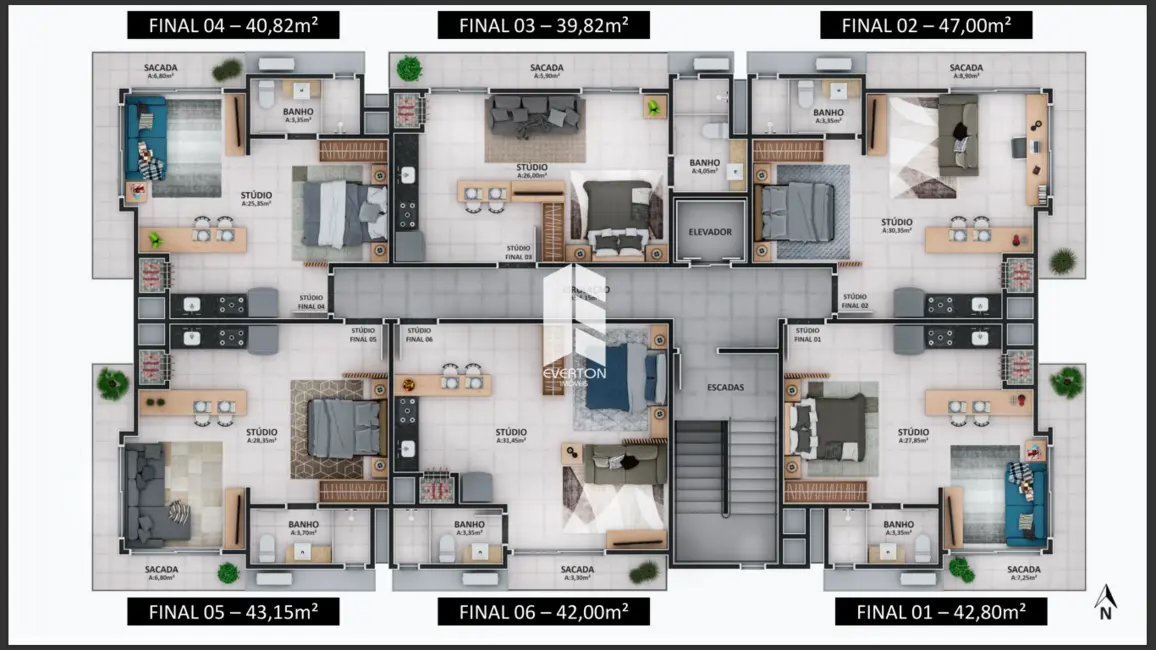 Apartamento com 1 quarto à venda, 84m2 em Boi Morto, Santa Maria - RS - imagem 6 Foto 6 de Apartamento com 1 quarto à venda, 84m2 em Boi Morto, Santa Maria - RS