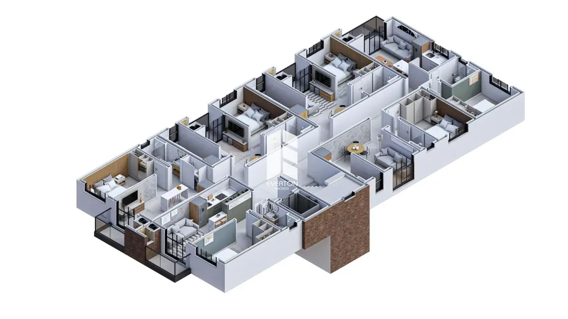 Apartamento com 1 quarto à venda, 35m2 em Camobi, Santa Maria - RS - imagem 6 Foto 6 de Apartamento com 1 quarto à venda, 35m2 em Camobi, Santa Maria - RS