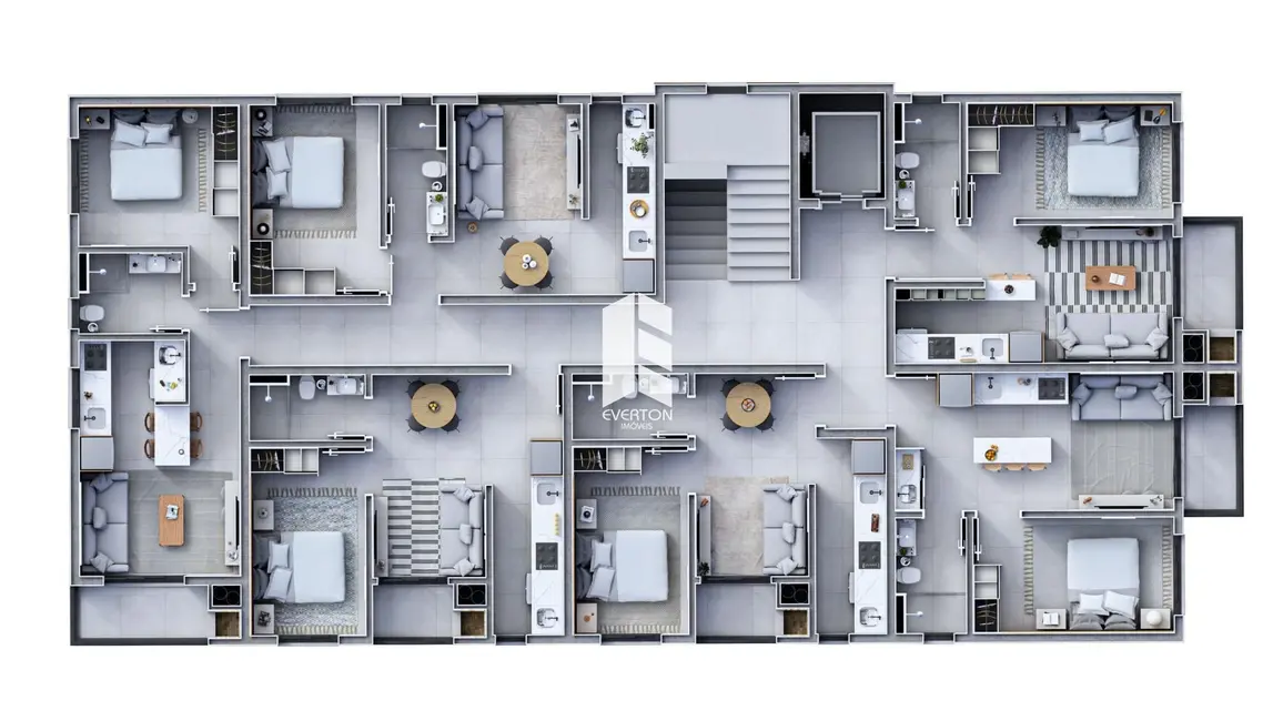 Apartamento com 1 quarto à venda, 35m2 em Camobi, Santa Maria - RS - imagem 8 Foto 8 de Apartamento com 1 quarto à venda, 35m2 em Camobi, Santa Maria - RS