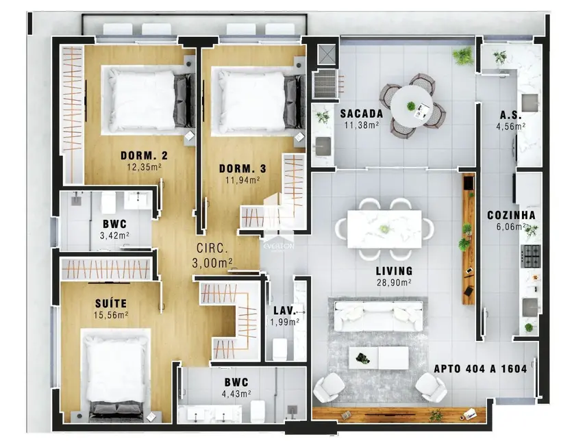 Foto 1 de Apartamento com 3 quartos à venda, 121m2 em Centro, Santa Maria - RS