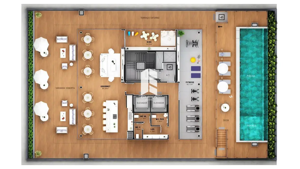 Apartamento com 3 quartos à venda, 121m2 em Centro, Santa Maria - RS - imagem 6 Foto 6 de Apartamento com 3 quartos à venda, 121m2 em Centro, Santa Maria - RS