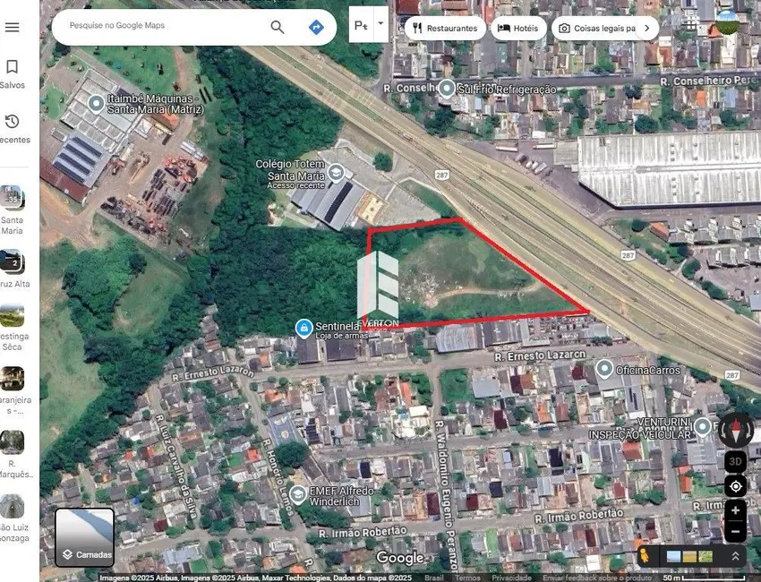 Foto 1 de Terreno / Lote à venda, 15000m2 em Urlândia, Santa Maria - RS