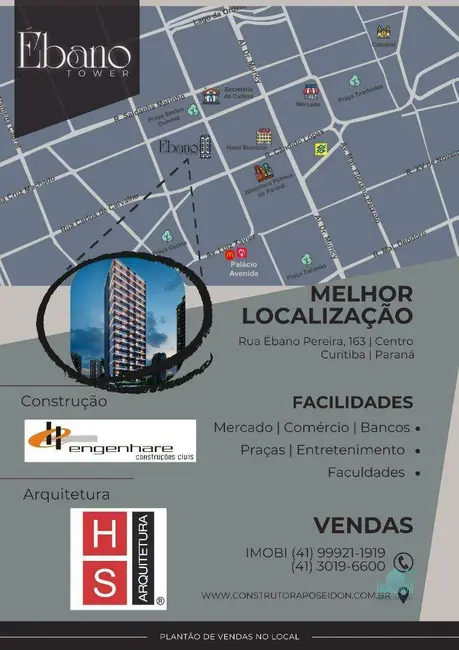 Foto 8 de Kitnet com 1 quarto à venda, 28m2 em Centro, Curitiba - PR