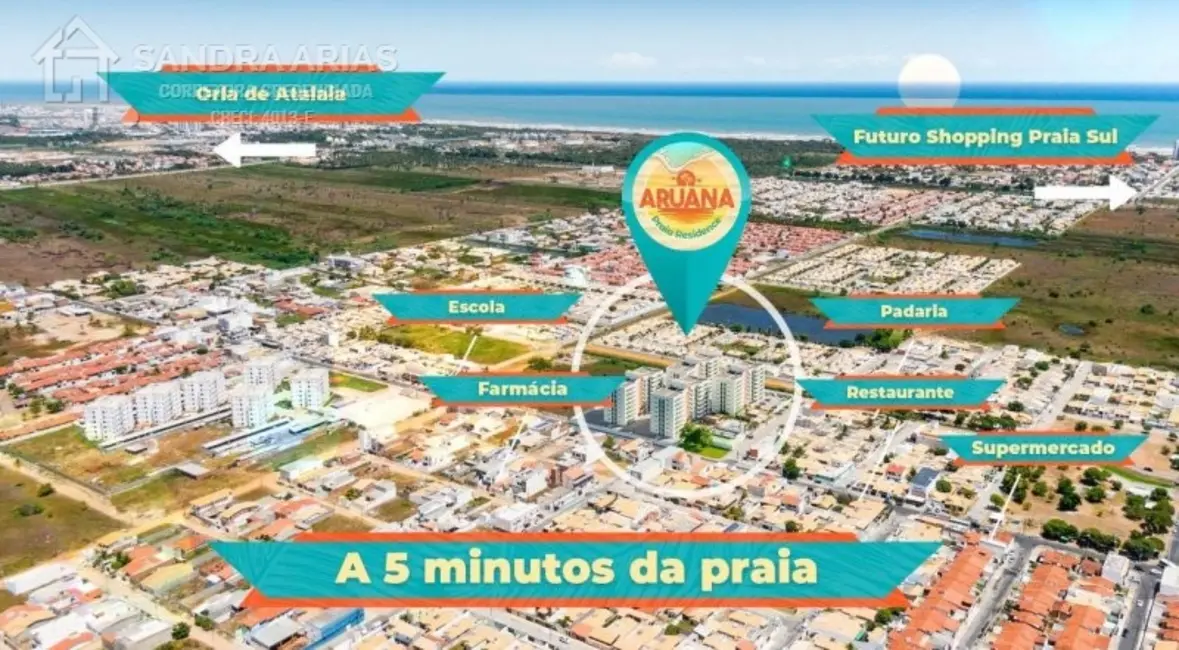 Apartamento com 2 quartos à venda, 61m2 em Aracaju - SE - imagem 3 Foto 3 de Apartamento com 2 quartos à venda, 61m2 em Aracaju - SE
