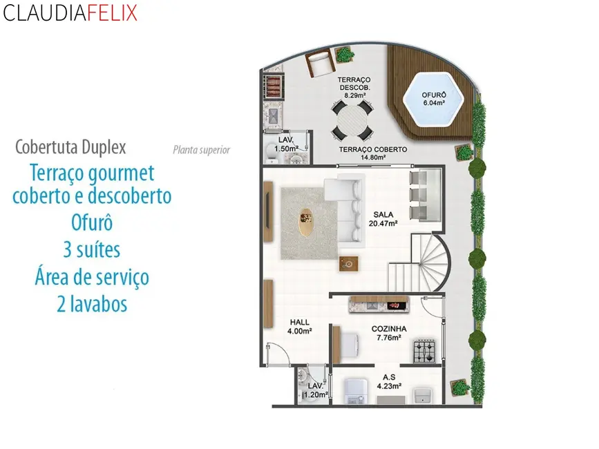 Apartamento com 3 quartos à venda, 140m2 em Guilhermina, Praia Grande - SP - imagem 3 Foto 3 de Apartamento com 3 quartos à venda, 140m2 em Guilhermina, Praia Grande - SP