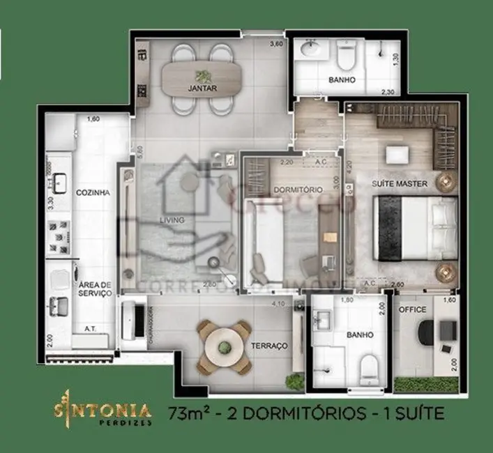 Foto 1 de Apartamento com 2 quartos à venda, 73m2 em Perdizes, São Paulo - SP