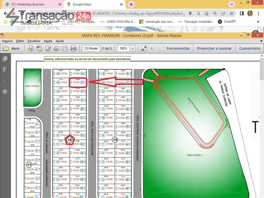 Foto 1 de Terreno / Lote à venda, 210m2 em Franca - SP