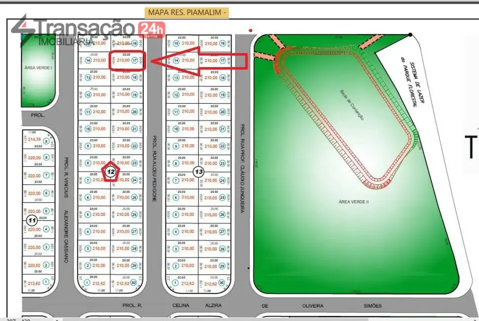 Foto 1 de Terreno / Lote à venda, 210m2 em Franca - SP