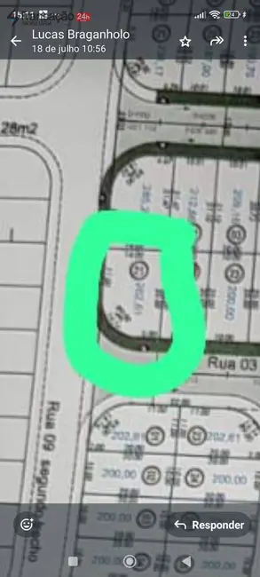 Foto 1 de Terreno / Lote à venda, 263m2 em Franca - SP