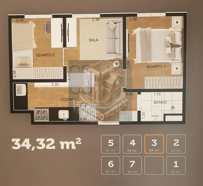 Foto 7 de Apartamento com 2 quartos à venda, 42m2 em Vila Rosália, Guarulhos - SP