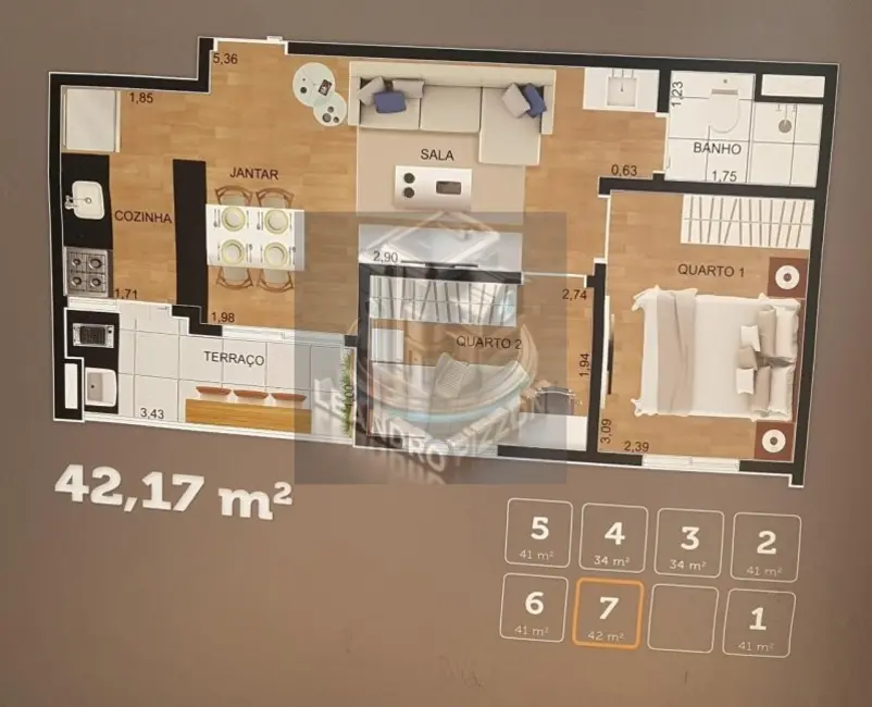 Foto 9 de Apartamento com 2 quartos à venda, 42m2 em Vila Rosália, Guarulhos - SP